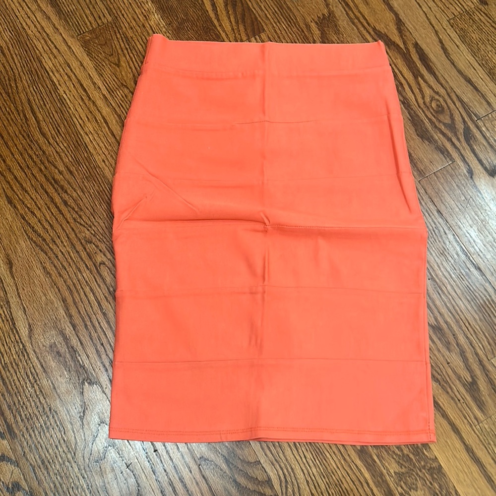 coral bandage skirt